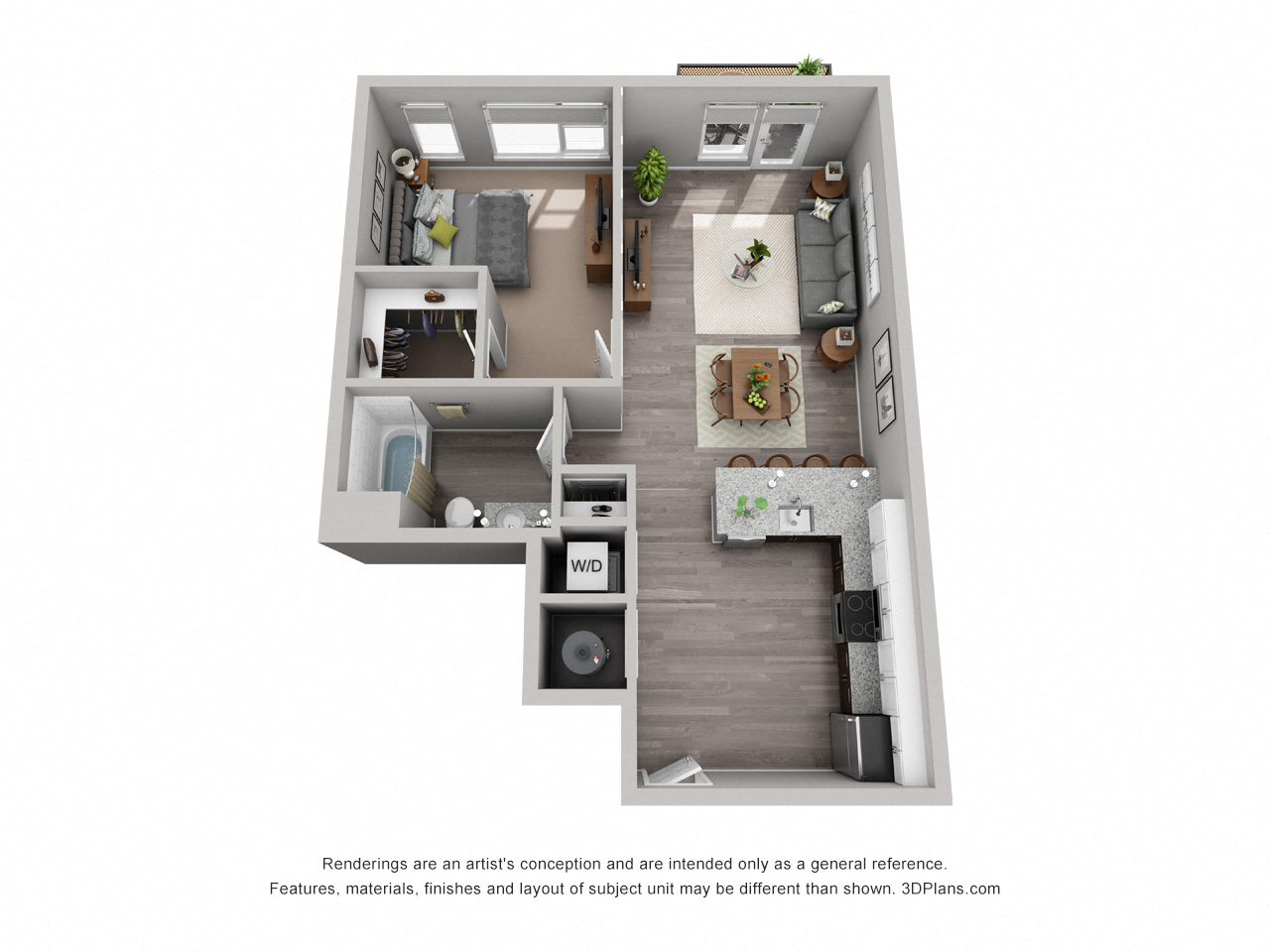 McCrea Floor Plan at CityWay, Indianapolis, 46204
